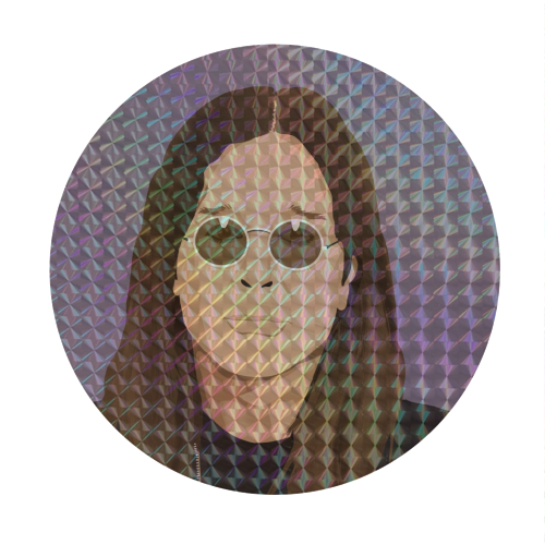 Ozzy Osbourne - Circle Sticker by Rock and Rose Creative
