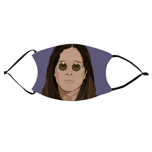 Ozzy Osbourne - face cover mask by Rock and Rose Creative