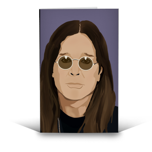 Ozzy Osbourne - funny greeting card by Rock and Rose Creative