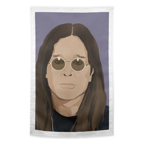 Ozzy Osbourne - funny tea towel by Rock and Rose Creative