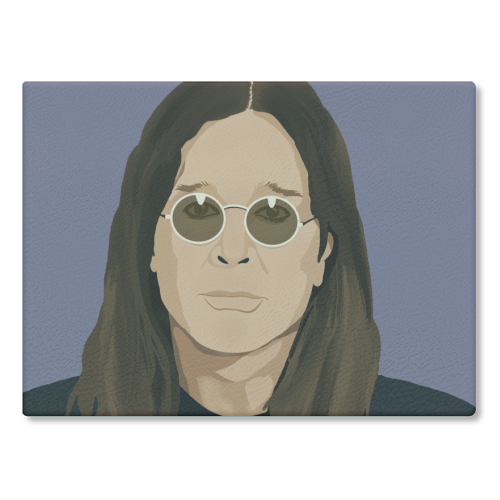Ozzy Osbourne - glass chopping board by Rock and Rose Creative