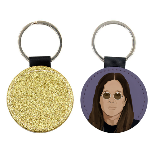 Ozzy Osbourne - keyring by Rock and Rose Creative