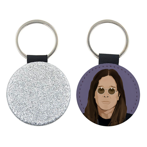 Ozzy Osbourne - keyring by Rock and Rose Creative