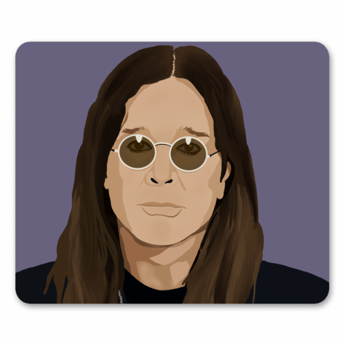Ozzy Osbourne - mouse mat by Rock and Rose Creative