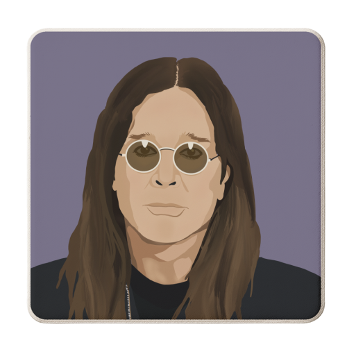 Ozzy Osbourne - personalised beer coaster by Rock and Rose Creative