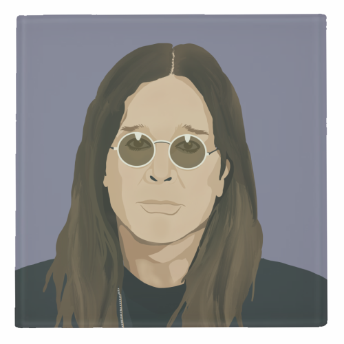 Ozzy Osbourne - personalised beer coaster by Rock and Rose Creative