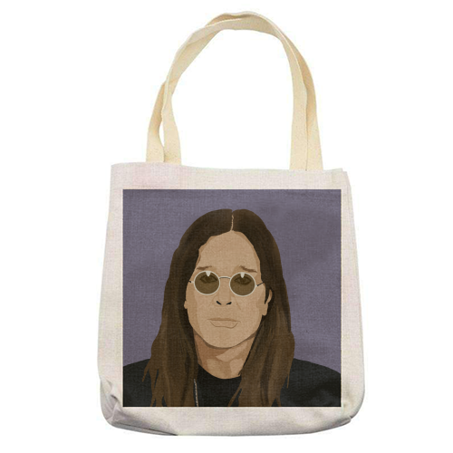 Ozzy Osbourne - printed canvas tote bag by Rock and Rose Creative