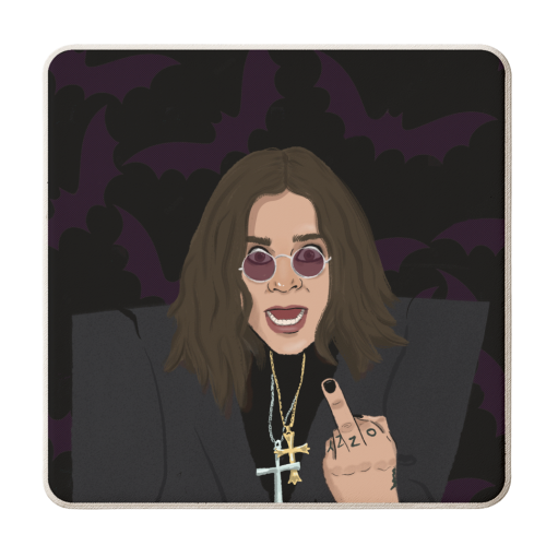 Ozzy - personalised beer coaster by The Queer Store