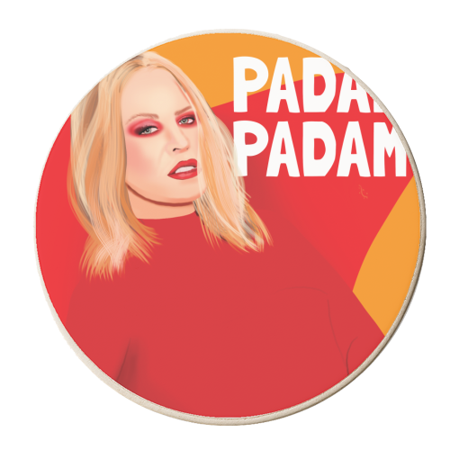 Padam Padam Kylie Minogue LGBTQ Pride Music Giftware - personalised beer coaster by AbiGoLucky