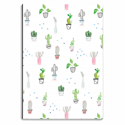 Painted house plants - lauradidthis - personalised A4, A5, A6 notebook by lauradidthis