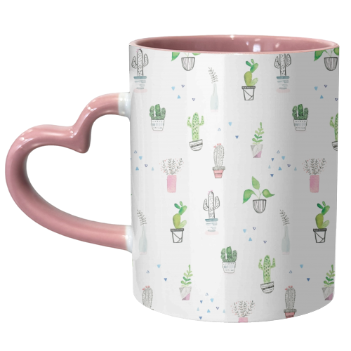 Painted house plants - lauradidthis - unique mug by lauradidthis