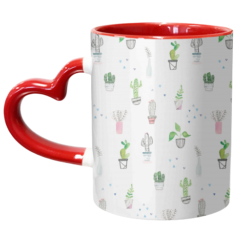 Painted house plants - lauradidthis - unique mug by lauradidthis