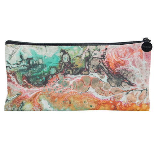 Painted Reality - flat pencil case by Uma Prabhakar Gokhale