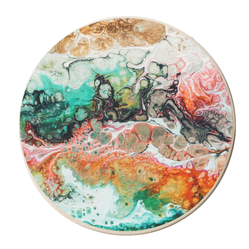 Painted Reality - personalised beer coaster by Uma Prabhakar Gokhale