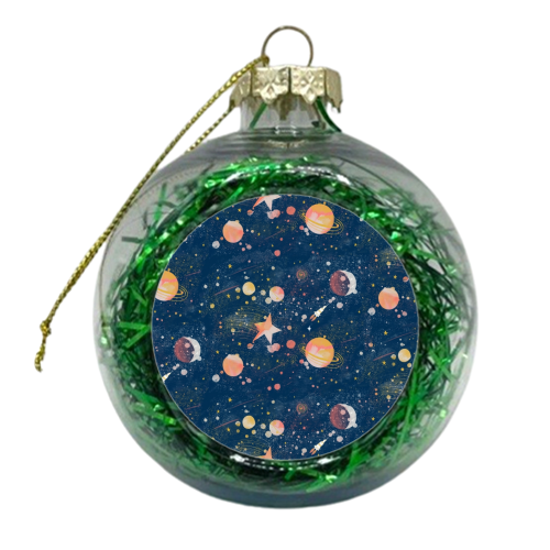 Painted Space - xmas bauble by Samantha Dolan