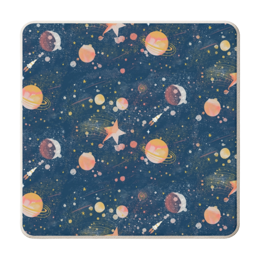Painted Space - personalised beer coaster by Samantha Dolan