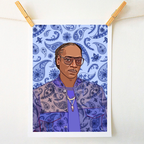 Paisley Snoop - A1 - A4 art print by DOLLY WOLFE