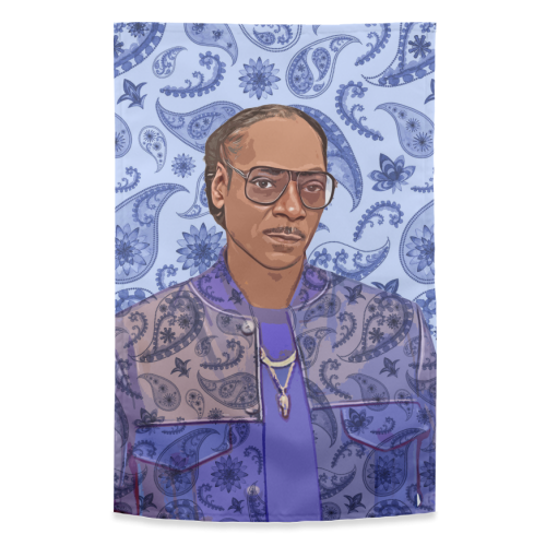 Paisley Snoop - funny tea towel by DOLLY WOLFE