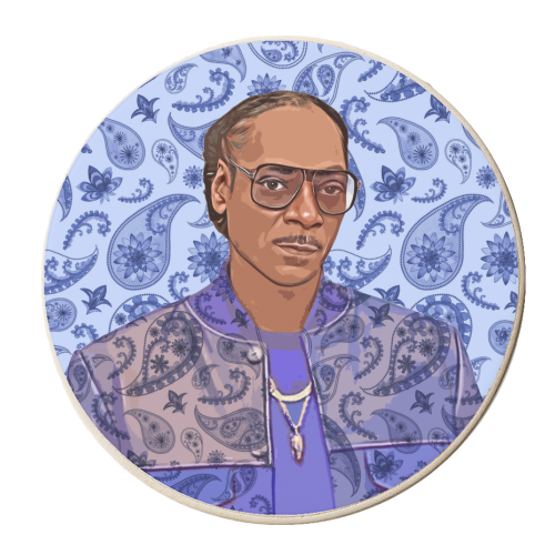 Paisley Snoop - personalised beer coaster by DOLLY WOLFE