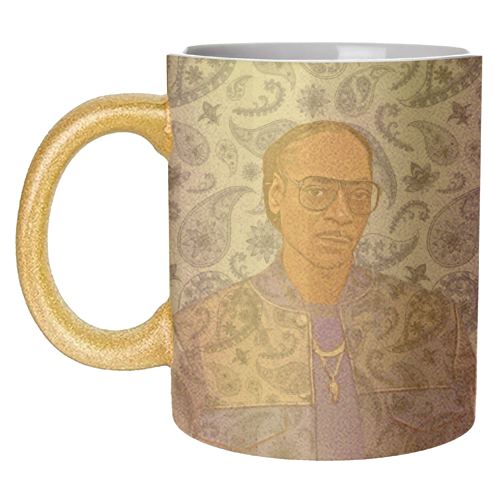 Paisley Snoop - unique mug by DOLLY WOLFE