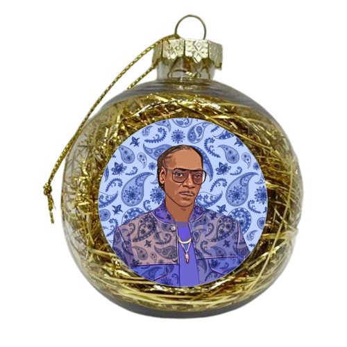 Paisley Snoop - xmas bauble by DOLLY WOLFE