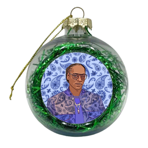 Paisley Snoop - xmas bauble by DOLLY WOLFE