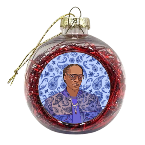 Paisley Snoop - xmas bauble by DOLLY WOLFE