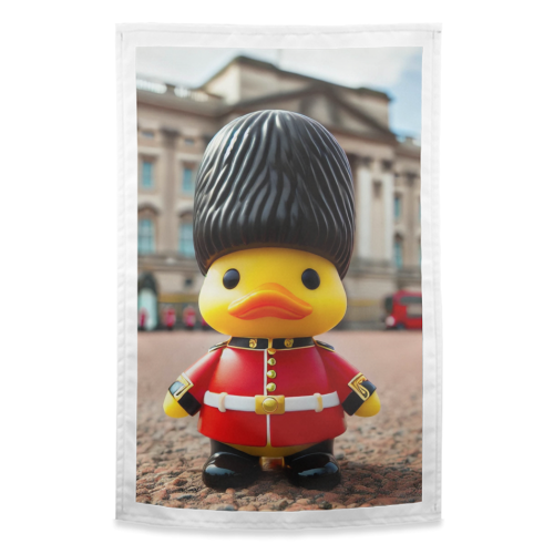 Palace Guard Duck - funny tea towel by Ms Doodle