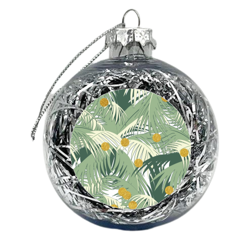 Palm and Gold - xmas bauble by Uma Prabhakar Gokhale