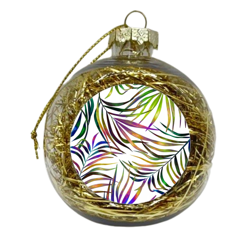 Palm Dance - xmas bauble by Uma Prabhakar Gokhale
