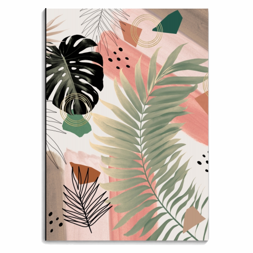 Palm Leaf Summer Glam #1 #tropical #decor #art - personalised A4, A5, A6 notebook by Anita Bella Jantz