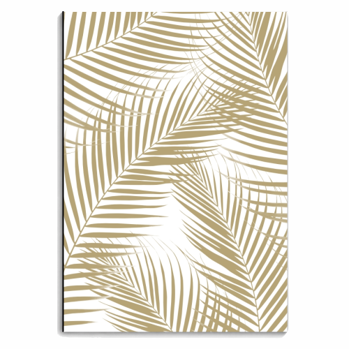 Palm Leaves - Gold Cali Vibes #1 #tropical #decor #art - personalised A4, A5, A6 notebook by Anita Bella Jantz