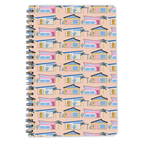 Palm Springs Architecture - personalised A4, A5, A6 notebook by Lucy Elliott