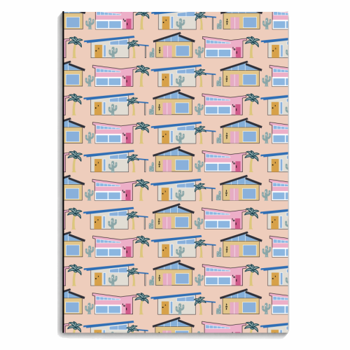 Palm Springs Architecture - personalised A4, A5, A6 notebook by Lucy Elliott