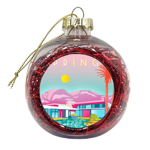 PALM SPRINGS - xmas bauble by Wallace Elizabeth