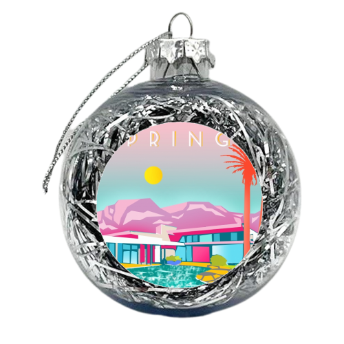 PALM SPRINGS - xmas bauble by Wallace Elizabeth
