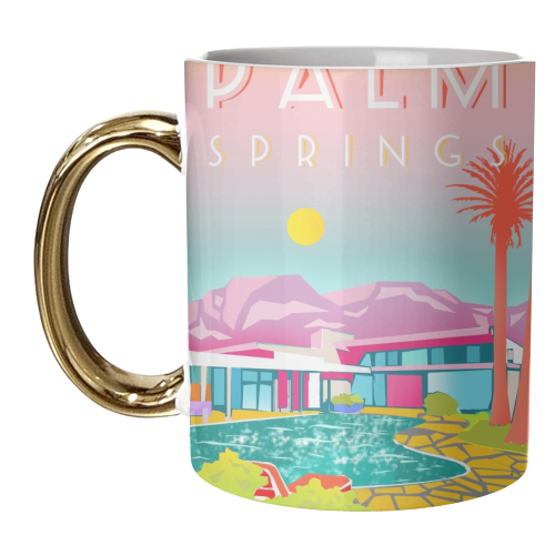 PALM SPRINGS - unique mug by Wallace Elizabeth