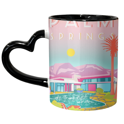 PALM SPRINGS - unique mug by Wallace Elizabeth