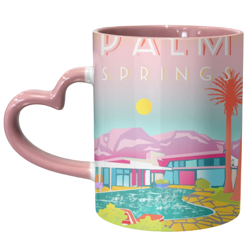 PALM SPRINGS - unique mug by Wallace Elizabeth
