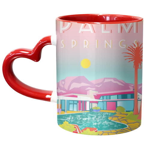 PALM SPRINGS - unique mug by Wallace Elizabeth