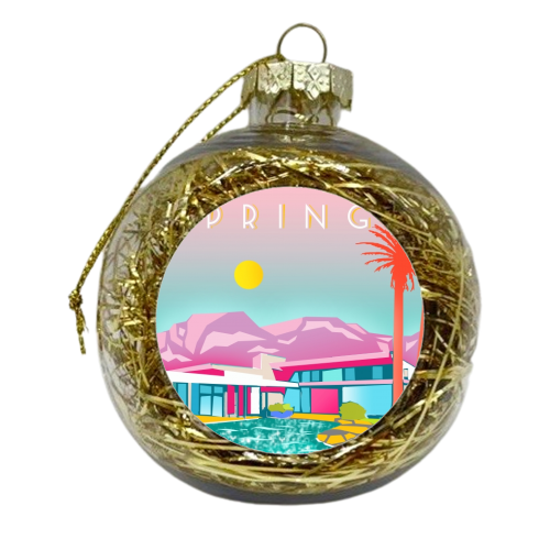 PALM SPRINGS - xmas bauble by Wallace Elizabeth