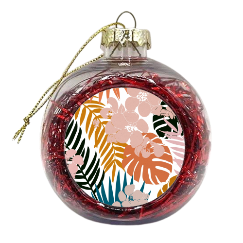 Palms & Bloom - xmas bauble by Uma Prabhakar Gokhale