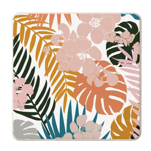 Palms & Bloom - personalised beer coaster by Uma Prabhakar Gokhale
