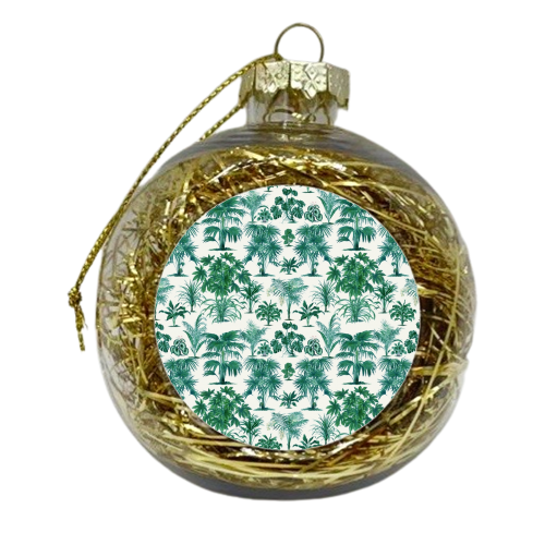 Palms - xmas bauble by Wallace Elizabeth