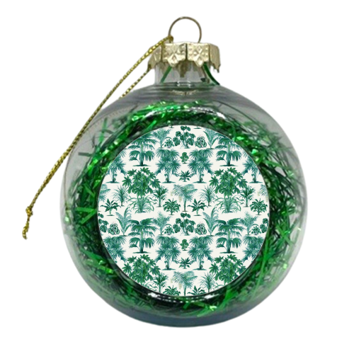 Palms - xmas bauble by Wallace Elizabeth