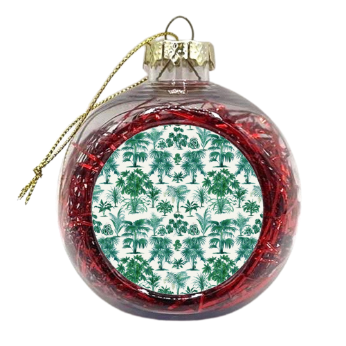 Palms - xmas bauble by Wallace Elizabeth