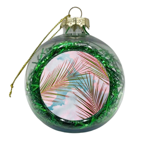 Palms + Sky - xmas bauble by Uma Prabhakar Gokhale