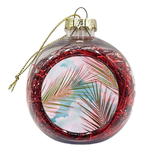 Palms + Sky - xmas bauble by Uma Prabhakar Gokhale