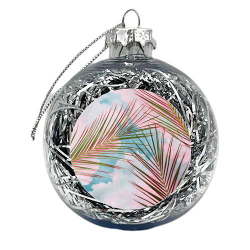 Palms + Sky - xmas bauble by Uma Prabhakar Gokhale