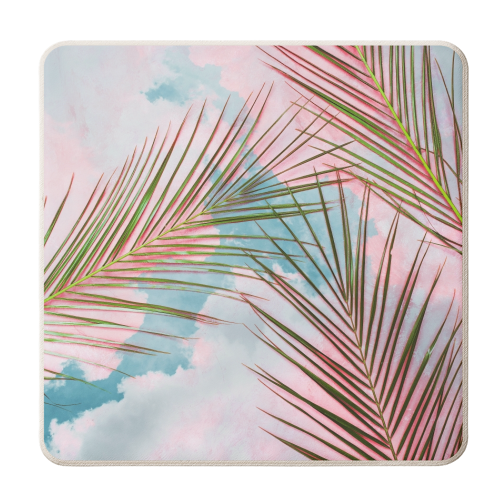 Palms + Sky - personalised beer coaster by Uma Prabhakar Gokhale